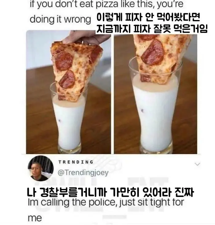 피자먹는법 인생 절반 손해봄