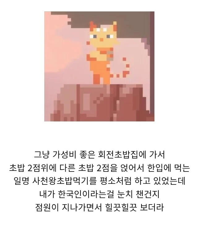 일본에서 인종차별을 당한 사람